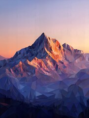 Mountain with a peak in the distance