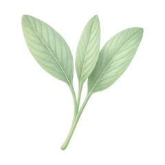PNG Elegant botanical illustration of leaves.