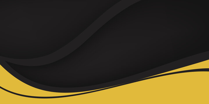 Simple luxury landscape background design with a combination of black and gold