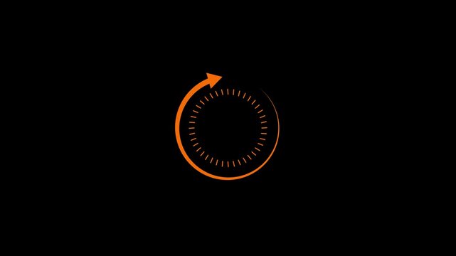 Clock 72 hours icon isolated with black background.