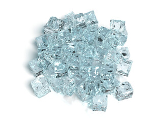 積み上げられた氷のフォトリアル3Dイラストレーション