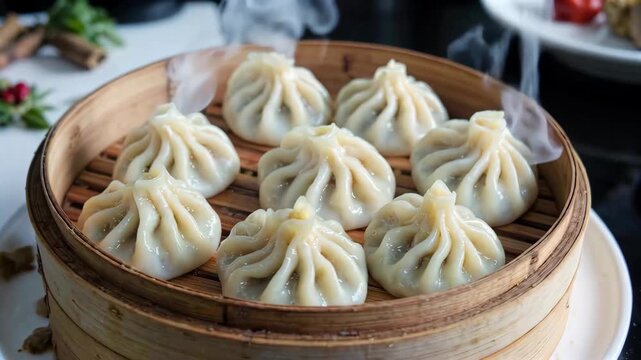 Steamer steaming small cage bag