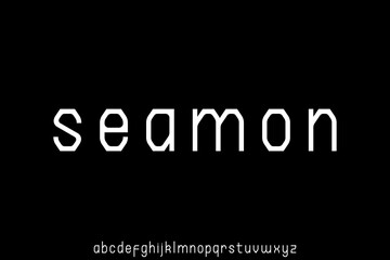 Obraz premium modern, futuristic modern geometric font 