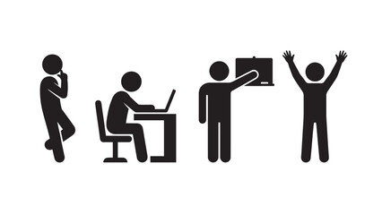 Business People Communicating and Celebrating Success in Office Environment