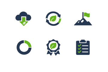Zero progress generation scalable eco icon simple reduction sustainability clean image vector