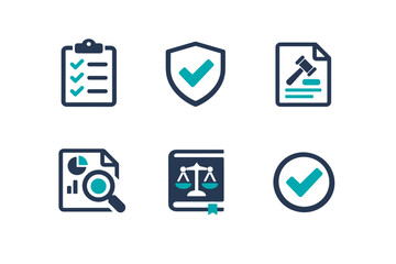 Simple no labels vector icon scalable text image numbers regulation audit generation