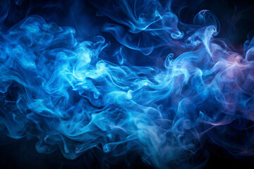 Fototapeta premium A striking cloudy abstract background with a prominent blue tone. Bright. Background material. Graphic material.