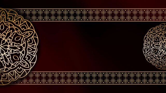 Abstract Animation Infinity Gold Luxury Indian Rangoli Motion