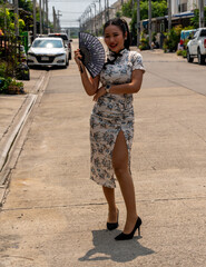 Thai girl in Chinese Style Dress