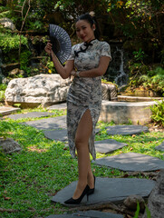 Thai girl in Chinese Style Dress