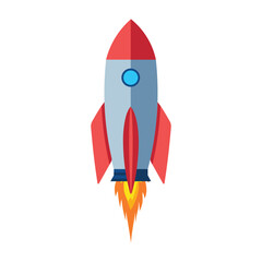 Rocket icon. Rocket launched icon vector. Rocket ship collection. Vector Illustration