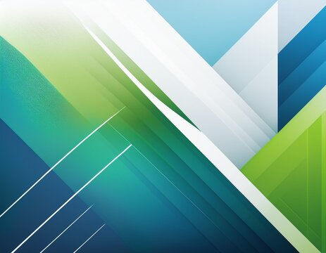 abstract blue green and white geometric background with angled shapes and clean lines design style