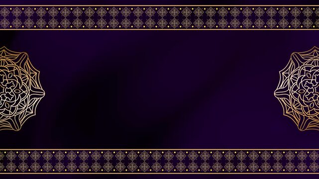 Abstract Animation Terra Gold Luxury Geometric Fractal Animation