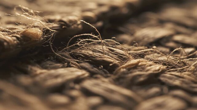 Close-up of a burning rope, with flames igniting the fibers in a dramatic and intense display.