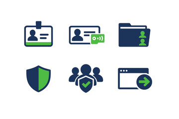 Image security directory company team no vector icon group simple numbers generation