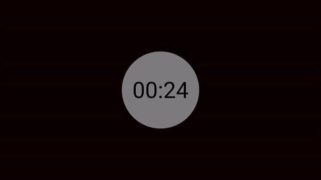 30-second timer countdown from 30 to 0 seconds, 30-second countdown animation.