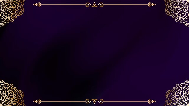 Animated Pattern Elite Gold Relaxing Mandala Motion