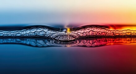 Water ripple effect colorful gradient background