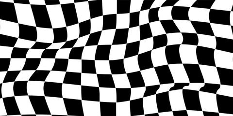 Black and white checkered pattern, Checkerboard seamless pattern