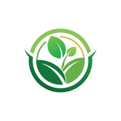 Modern Eco Logo Design for Sustainable Green and Environmental Brand Identity