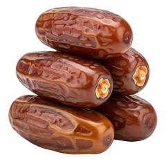 A stack of dates on a white background