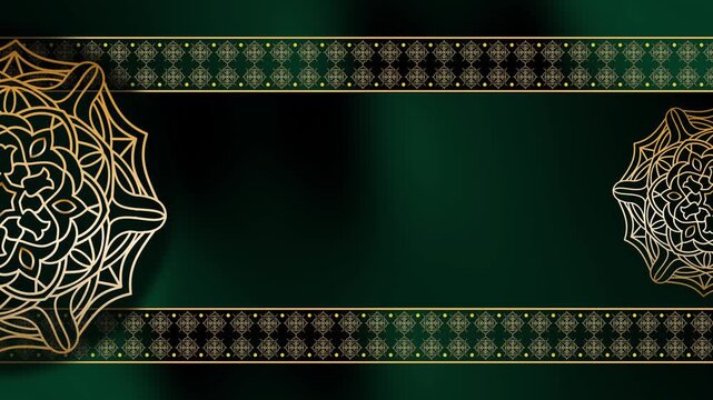 Clean Animation Symmetry Gold Luxury Indian Rangoli Motion