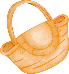 watercolor easter wooden bag