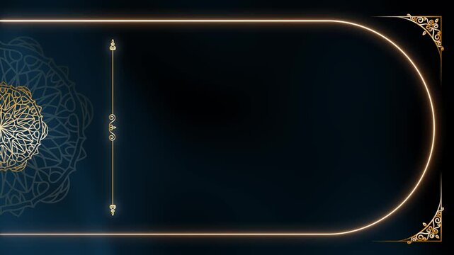 Continuous Loop Marble Luxury Folk Art Animation