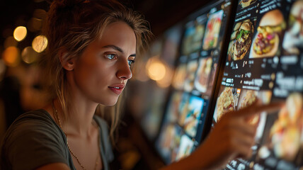 Modern shopping cart with colorful illumination representing retail and ecommerce concept