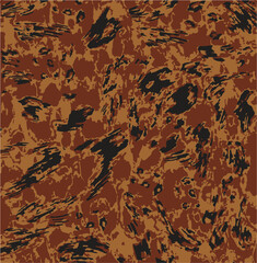 Leopard print. Vector seamless pattern. Animal skin background with black and brown spots on beige backdrop. Abstract exotic safari texture. Jaguar, leo, puma cheetah fur pattern. Repeat design © DESIGN CENTER