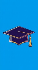 卒業帽子の躍動感