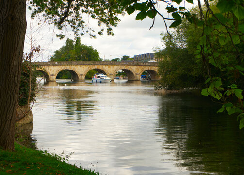 Maidenhead Bridge spanning the River Thames in the county of Berkshire, UK