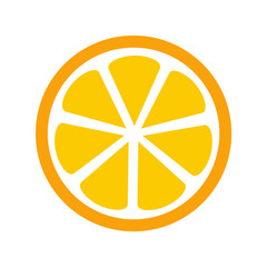 Orange fruit icon. Vector image