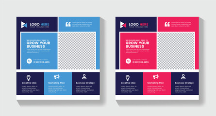 Professional Corporate Flyer Template, New Business Flyer Template, Creative Business Idea Social Media Post Template, Print Ready , Marketing Agency Social Media Post Template, 
