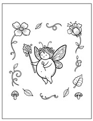 Bold and Easy Cute & Pretty Designs to Color