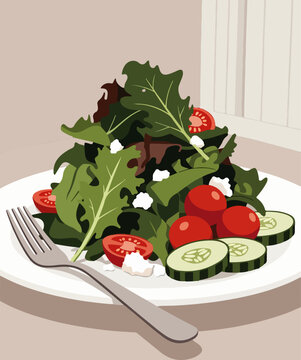 salad vector a