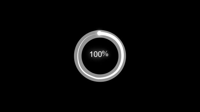 Circular progress indicator waiting loading bar animation