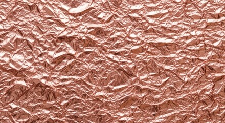 Rose gold foil texture background wrinkled metallic surface abstract background