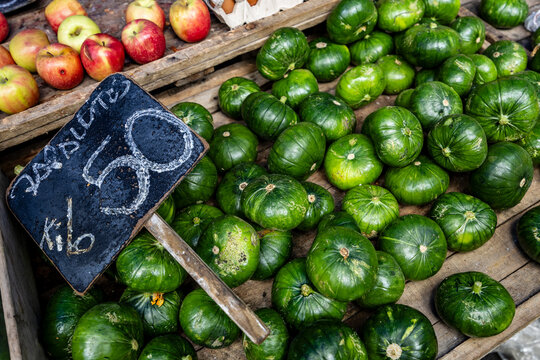 Fresh  Vegetables on Open Street Market. Montevideo, Uruguay