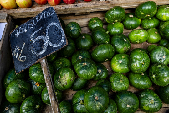 Fresh  Vegetables on Open Street Market. Montevideo, Uruguay