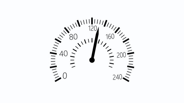 Accent car speedometer design animation, Car speedometer gauge animated