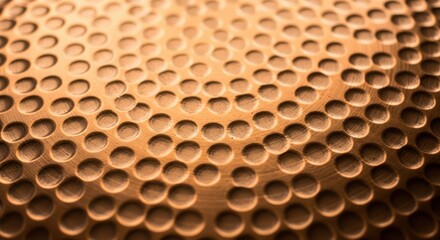 Copper texture background with hammered dimples macro shot for abstract design