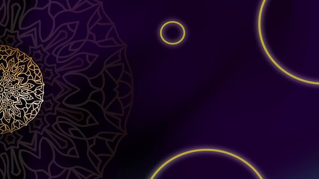 Floating Motion Zen Gold Luxury Global Pattern Background