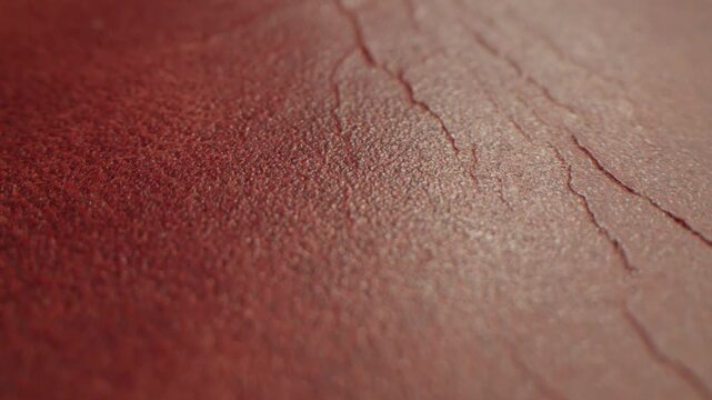 Genuine red leather texture, natural animal skin, luxury vintage cowhide background. Eco friendly leatherette, faux leather. Wallpapere, backdrop, copy space