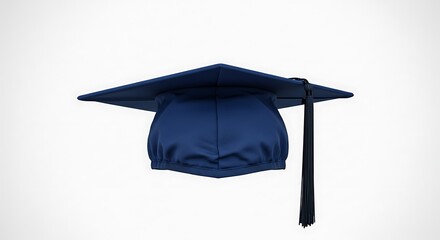 深みのある紺色の卒業帽