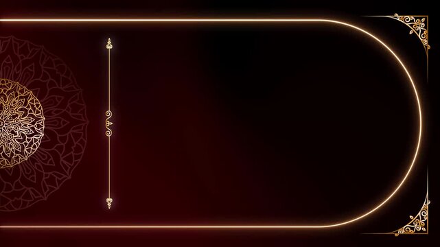 Fluid Motion Mudras Gold Luxury Royal Pattern Loop