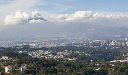 Fototapeta premium view of the city from the top