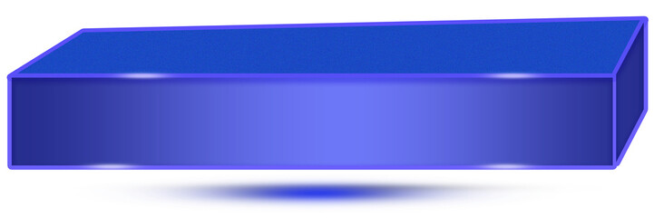 Obraz premium Minimal Blue Lower Third Design for Broadcast and Digital Media