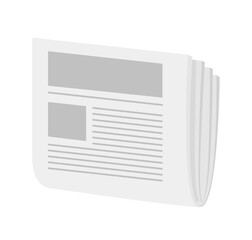 Magazine icon. Vector flat clipart isolated on white background.