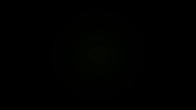 Dynamic LED Light Patterns in Black Background Creating Mesmerizing Circular Designs